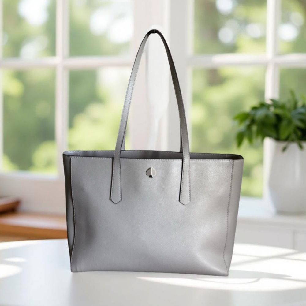 Authentic Kate Spade Molly Large Leather Tote True Taupe!